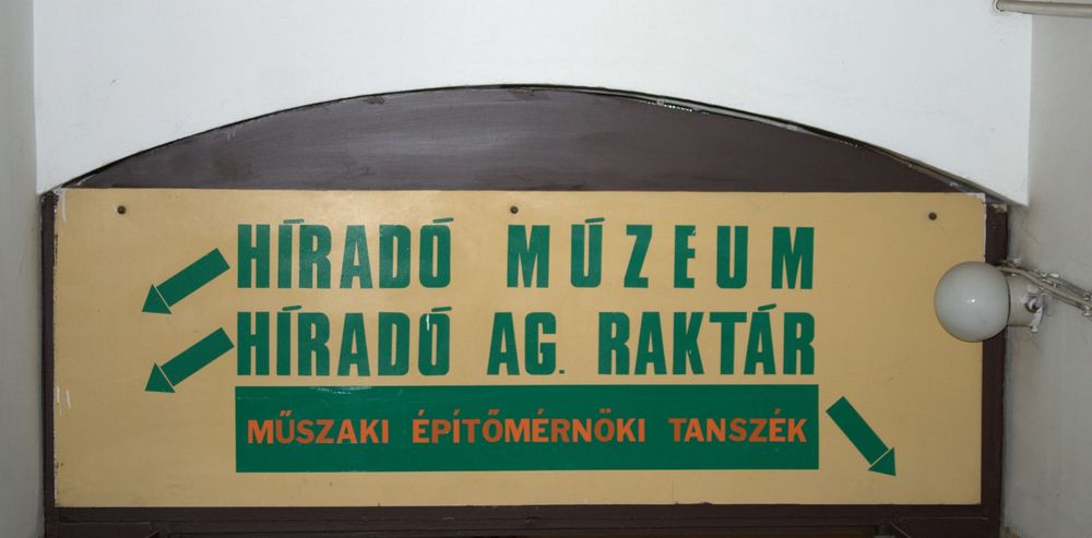 A híradó múzeum bejárata